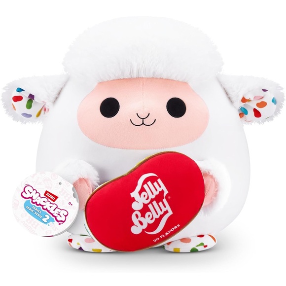 Snackles Other - White Plush Sheep Toy 8”
